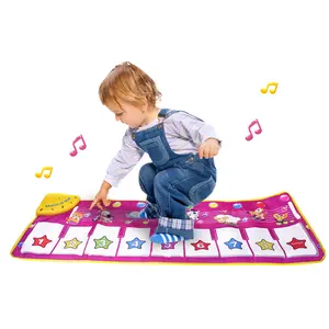 婴儿早教音乐钢琴键盘地毯动物毯子触摸游戏安全学习唱歌有趣的儿童玩具