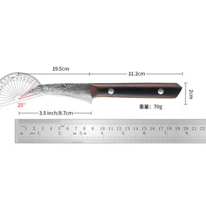 سكينة صغيرة منحنية من الفولاذ الدمشقي منقار طائر دمشقي - Product Image 5