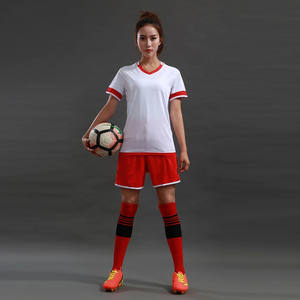 Damen Fußball Uniformen Survetement Fußball Trikot Blau und Weiß Trainings kleidung Kunden spezifische Frauen Fußball Uniformen - Product Image 2