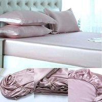 Parure de lit en soie de mûrier 100% naturelle 25 mommes avec drap-housse certifiée OEKO-TEX 100 – Vente en gros