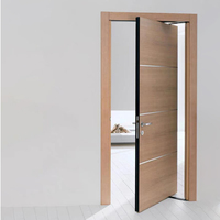 Vente en gros de portes en bois massif au design américain personnalisé Porte intérieure en bois contreplaqué polymère MDF imperméable pour chambres à coucher Villa