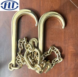 Jフック付き5/16 ''グレード70ヘビーデューティーチェーン輸送チェーントレーラー安全チェーン - Product Image 2