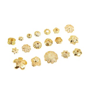 ลูกปัดทองชุบลายดอกไม้ Lisheng Jewelry ชุบทอง 18K ดีไซน์กลีบดอกฉลุลาย สำหรับทำสร้อยข้อมือ สร้อยคอ DIY - Product Image 5