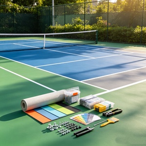 Ensemble d'outils de construction Inolp pour le mélange uniforme, facile à nettoyer, faible entretien, pour terrains de basketball, tennis et squash en caoutchouc intérieurs - Prix - Product Image 4