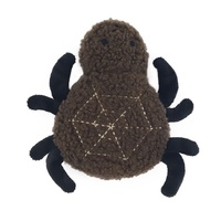Jouet à mâcher en peluche en forme d'araignée pour chat, avec herbe à chat, pour Halloween