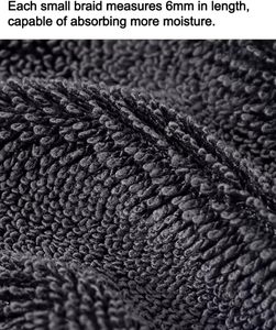 Serviette de lavage pour voiture en microfibre tissée super absorbante 1200 GSM, séchage rapide, pour usage domestique - Product Image 4