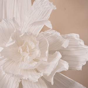 Decorazioni per Matrimoni, Fiori Giganti in Plastica, Grandi Fiori Decorativi per Sfondo, Fiori di Carta Piegati a Mano, Bellissimi Fiori <span class=keywords><strong>Chen</strong></span> per Finestre - Product Image 5