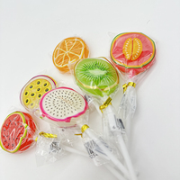 Sucette sucette en forme de fruit prix d'usine personnalisé en gros collations personnalisées