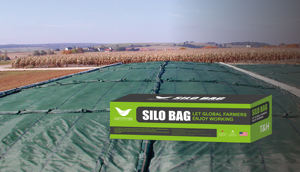 High-Density Polyethylene (HDPE) Silonet PE Silage Protection Green <b>Bag</b> Made <b>Plastic</b> Tear-Resistant Eco-Friendly Geotextiles - Product Image 2