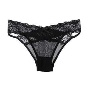Culottes string sexy en dentelle européenne et américaine, taille basse, semi-couvrantes, transparentes et séduisantes. - Product Image 5
