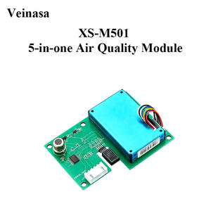 XS-M501 Luftqualitätsmonitor 5-in-1 Innentemperatur (-40 bis +80) & Luftfeuchtigkeit (0-99% RH) Sensor PM2.5 PM10 TVOC Detektor - Product Image 2