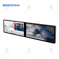 Radio Android 14.0 Versátil con Pantalla Dual Interactiva de 12.3 Pulgadas, 4+64GB, Carplay, 4G, WIFI, BT, GPS, FM, AM, Reproductor de DVD