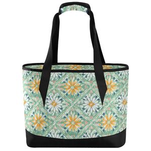 Sac isotherme floral pour le déjeuner, sac isotherme à fermeture éclair pour le stockage des aliments, pour les voyages et les pique-niques - Product Image 1