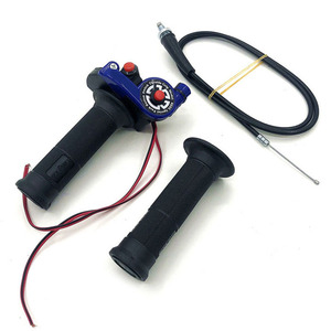 Poignées universelles à accélérateur pour <span class=keywords><strong>moto</strong></span>, câble de commutation d'<span class=keywords><strong>allumage</strong></span>, On-Off, pour Kawasaki Yamaha Honda KTM, 22mm, livraison gratuite - Product Image 2