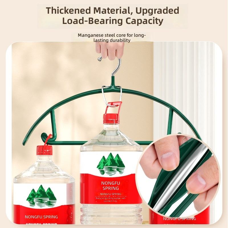 Plastic-coated Half-round Hangers Seamless Storage Thickened Design Non ...