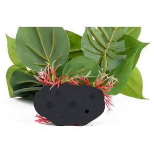 Caixa para Répteis com Plantas Aquáticas Artificiais de Plástico Ecológico, Decoração para Aquário com Folhas Grandes - Product Image 3
