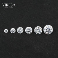 Viresa Toptan Yüksek Kalite 3mm 4mm 5mm 6mm 7mm 8mm 9mm 10mm 11mm 12mm Yuvarlak Gevşek Mozanit Takı Yapımı İçin