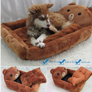 대형 개를위한 침대 귀여운 애완 동물 강아지 침대 매트 만화 모양의 애완 동물 소파 사육 고양이 따뜻한 양털 애완 동물 쿠션 침대 집 제품 - Product Image 6