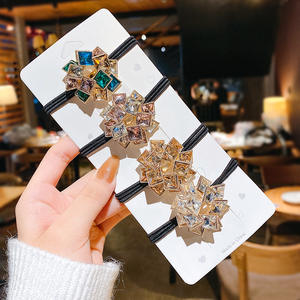 Collection de Bandeaux Élastiques pour Cheveux en Cristal de Luxe, Strass et Diamants, Brillants et Colorés, Vente Chaude Premium - Product Image 2