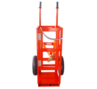 Chariot à double roue personnalisable pour bouteilles de gaz, chariot à plateforme métallique avec capacité de 250 kg pour usage en entrepôt, support OEM