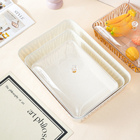 Opbergorganizer voor thuis, creatieve plastic opbergbakjes, milieuvriendelijk, modern, luxe, voor snacks, fruit, sieraden, parfum, cosmetica.