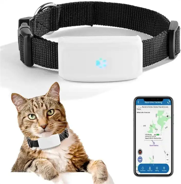 Waterproof Mini Pet GPS Tracker TK911 Anti-Lost Activity Monitor for Real-Time Winnes App Tracking for Dogs/Cats Cat