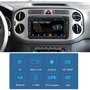 Android 9.1 đài phát thanh xe 2.5D màn hình RDS AM/FM xe <span class=keywords><strong>Video</strong></span> cho 8inch VW Passat B7 polo golf f GPS navigation Wifi gương liên kết Stereo - Product Image 2