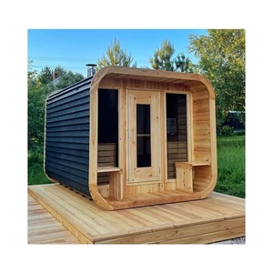 OEM/ODM riscaldamento elettrico stufa a vapore 2-6 persone cedro rosso pino vapore Sauna tradizionale all'aperto barile vendita calda - Product Image 1