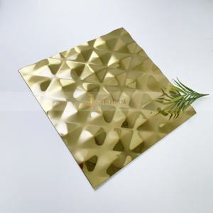 Paneles Decorativos de Pared LL242, Placa de Acero Inoxidable 304, Acabado en Oro Rosa PVD, Proceso de Doblado, Grosor Personalizado - Product Image 6