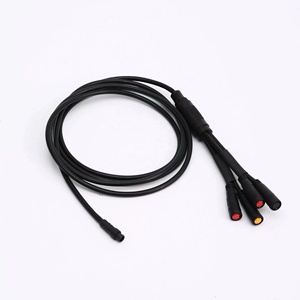 Negro 10 Uds accesorios para patinete eléctrico arnés <span class=keywords><strong>de</strong></span> cableado <span class=keywords><strong>de</strong></span> Cable principal freno LCD conector impermeable Integración <span class=keywords><strong>de</strong></span> acelerador eléctrico - Product Image 1