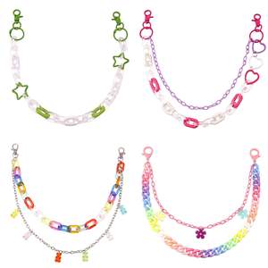 Fashion Punk Style Metal Pants <b>Chain</b> With Charms Star Pattern Zinc Alloy Denim Accessory Unisex Hip Hop Jewelry - Product Image 1