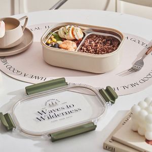 กล่องข้าวสแตนเลส 304 แบบพกพา ดีไซน์เรียบง่าย สำหรับผู้ใหญ่ทำงานและนักเรียนประถม - Product Image 5