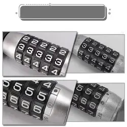 Serrure universelle intelligente de volant d'automobile avec mot de passe <span class=keywords><strong>antivol</strong></span> de combinaison de volant d'automobile - Product Image 4