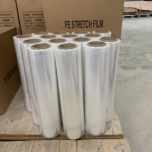 Film étirable transparent pour palettes, film étirable en PE moulé, film rétractable, matériau d'emballage, prix d'usine - Product Image 4