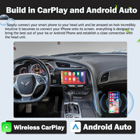 Autoradio Android 11 128G pour Chevrolet Corvette C7 2013-2019 lecteur multimédia de Navigation GPS TS10 prise en charge 4G intégré Carplay