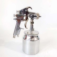 Pistola pulverizadora Devilbss 502 importada, pistola pulverizadora de pintura automotriz, bote inferior de alta atomización neumática
