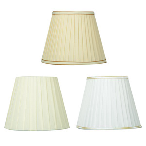 Khung Kim Loại Bắc Âu Xếp Li Đèn Vải Bóng Râm Nhỏ E27/E14 Thủ Công Mỹ Nghệ Lampshades Cho Đèn Bàn - Product Image 1