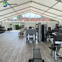 Tente de sport pour entraînement intérieur-extérieur, structure en aluminium et acier, revêtement en tissu PVC, élégante et durable