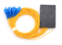 Splitter Optik Fiber PLC 1x16 Berkualitas Tinggi Buatan China, Dikemas dalam Kotak ABS, Pasokan Pabrik, Grosir Shenzhen