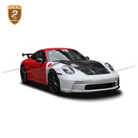 Kit de carrosserie de style de voiture pour Porsche 991 Facelift Upgrade 992 GT3 Kit de carrosserie Pare-chocs avant Assemblycarbon Fiber Engine Hood Side Fenders