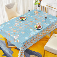 Housse de table en PVC à impression métallique, prix d'usine