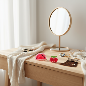 Fermaglio per capelli a due pezzi con frutta, 5,5 cm, per donne e ragazze - Product Image 2