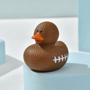 Custom Branding Squeeze to Quack Rubber Duck Toy Duckies Basketball Rugby Baseball Football Sports Figure Ducks - Product Image 3