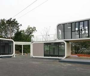 Casa contenedor de cobertizo de manzana ligera con certificación CE | A prueba de lluvia y Sol | Construcción de exportación Vivienda temporal - Product Image 6