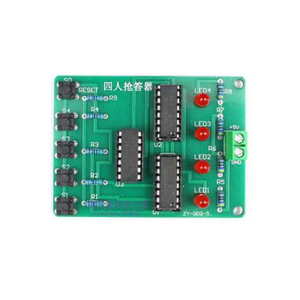 Kit d'assemblage électronique pour circuit de jeu de quiz à quatre joueurs ZY-000-5, pour l'apprentissage et les projets DIY - Product Image 1