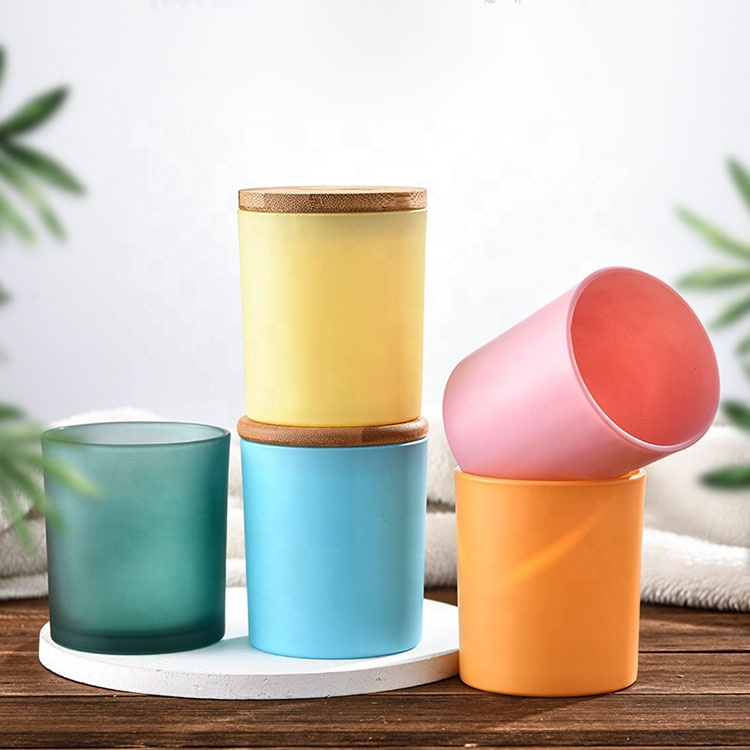 10 oz Exclusive Customizeable High Quality Luxury Glass Candle Jars For Candle Making Candle Container With Lids