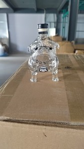 Nouvelle carafe à vin en verre en forme de chien, en verre borosilicate de haute qualité, pour bar, design et logo personnalisés, nouvel emballage - Product Image 4