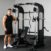 Vente en gros, Meilleure vente : Appareil multifonctionnel professionnel 3 en 1 (Machine Smith, Rack de musculation et Appareil d'entraînement fonctionnel)
