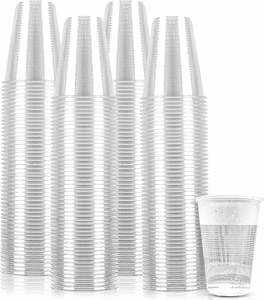Gobelet jetable transparent ondulé haut et fin de 16 oz, sans BPA, en plastique, pour boissons de fête - Product Image 1