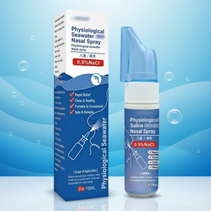 Spray Nasal Salino, <span class=keywords><strong>Agua</strong></span> <span class=keywords><strong>de</strong></span> <span class=keywords><strong>Mar</strong></span> Fisiológica <span class=keywords><strong>para</strong></span> Adultos, OEM, Portátil, Seguro, Alivio Rápido, 70 ml - Product Image 2